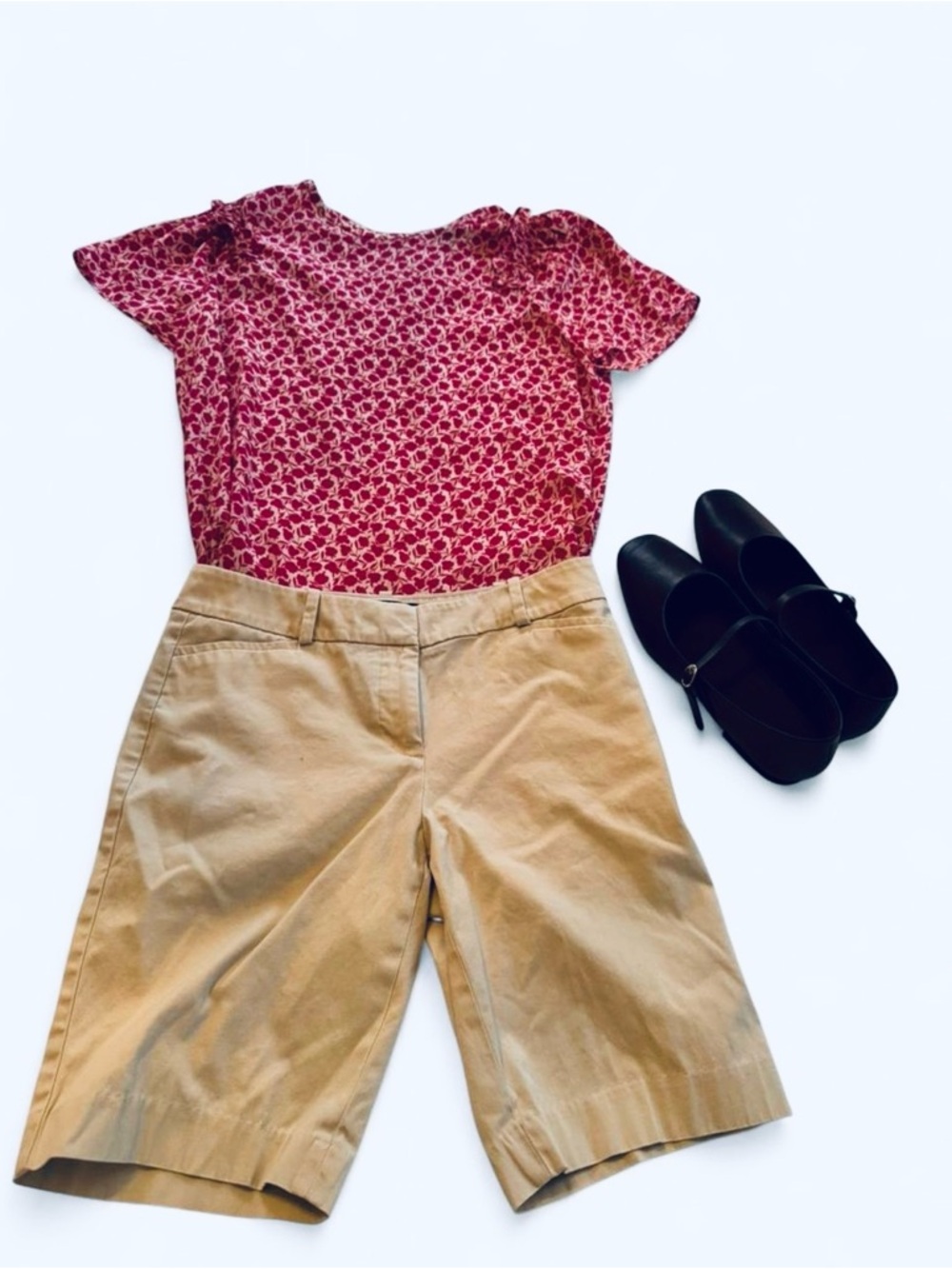 Talbots Cream Chino Shorts